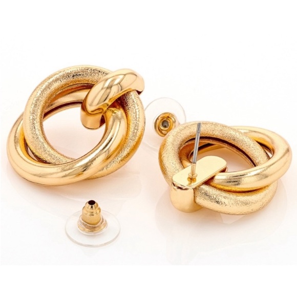 NWOT REVOLVE Gold Twist Earrings - Picture 3 of 4